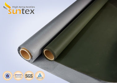 730 g Fiberglass Coated Fabric Expansion Joint Cloth With Silicone Anti Fire Air Connector Cloth
