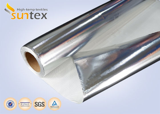 Flame Retardant Fiberglass Cloth | 0.4mm Aluminized Aluminum Foil, Thermal Insulation