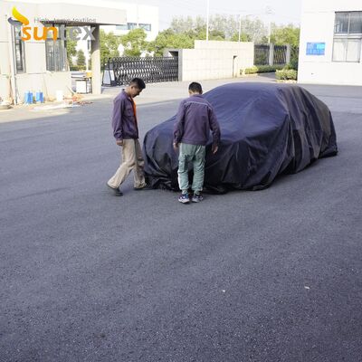 Gray EV Car Fire Blanket with 550℃/1000℃ Thermal Resistance and Oxygen Deprivation for Fire Pit Mat Safety