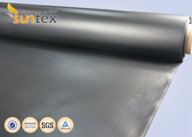 0.4mm Flexible Duct Coated Fiberglass Fabric Coated With Neoprene Rubber Black