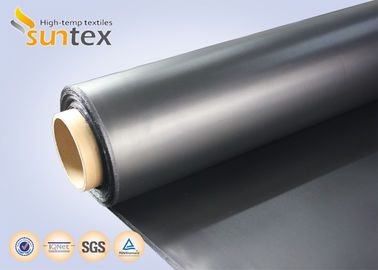 0.4mm Flexible Duct Coated Fiberglass Fabric Coated With Neoprene Rubber Black
