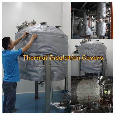 Customizable Thermal Insulation Fabric made from glass fiber and silicone rubber coating suitable for reusable insulation blankets and pads