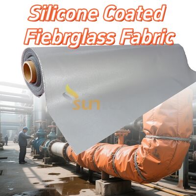 Fireproof High Temperature Resistant Anti-tear Silicone Coated Fiberglass Fabric for Industrial Applications