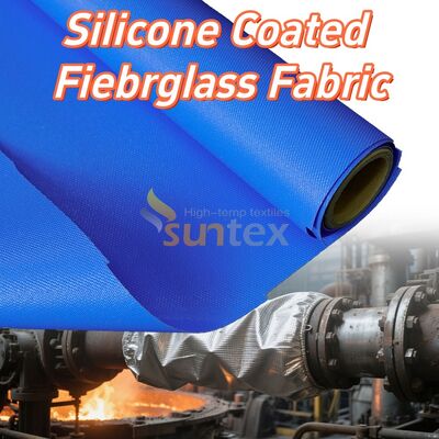 0.45mm Thickness Silicone Coated Fiberglass Fabric Heat-Resistant Anti-tear Fireproof Cloth for Industrial Insulation