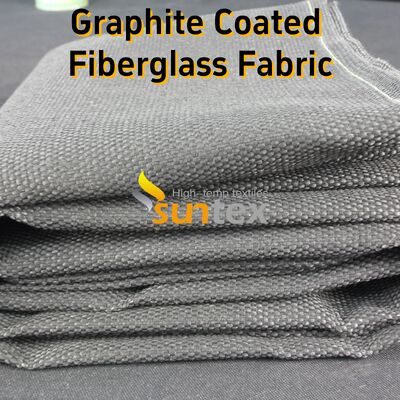 Black Graphite Coated High Temperature Fiberglass Cloth with 750℃ Resistance and Abrasion Properties for Fire Control