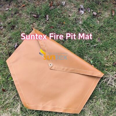 550C Heat Resistant Fire Pit Mat with Customizable Size and Multi-Layer Structure for Outdoor Grill Protection