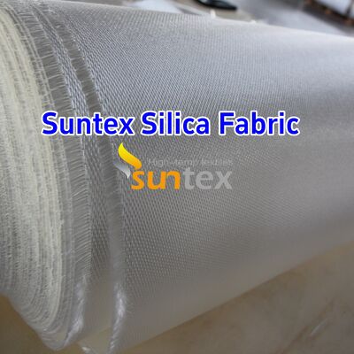 Suntex Silica Fabric High Temperature Resistant Fireproof Cloth For Welding Blanket Furnace Aerospace Insulation