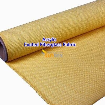 High Temperature 550 Degree C Acrylic Coated Fiberglass Fabric for Welding Blankets Easy to Sew and Cut