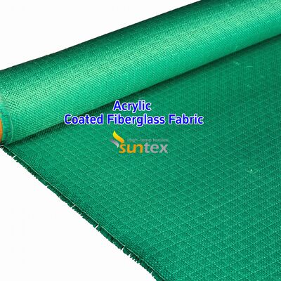 Acrylic Coated Fire Resistant Fiberglass Fabric with 550 Degree C Temperature Resistance for Easy Sewing and Cutting