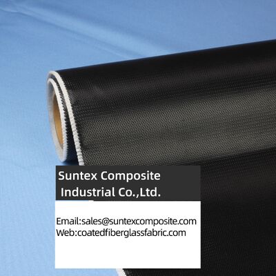 Double Sided Twill Woven High Temperature Resistant E-Glass Silicone Coated Fiberglass Fabric