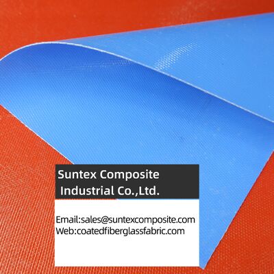 High Temperature Resistance Fireproof Silicone Coated Fiberglass Fabric with 4H Satin Weave