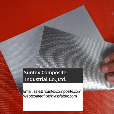 Two Side Silicone Rubber Coated Fiberglass Cloth with High Temperature Resistance (550°C) and Alkali Free E-Glass Material