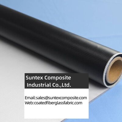 High Temperature Resistance Fire Proof Silicone Coated Fiberglass Fabric with 4H Satin Weave