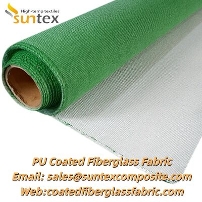 High Temperature Resistance Fireproof PU Vermiculite Coated Fiberglass Insulation Cloth