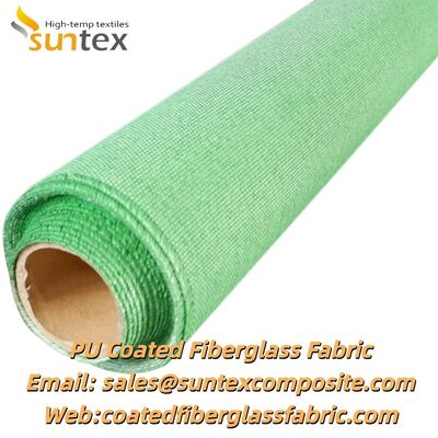 Waterproof Flame Retardant Anti-Static PU Coated Fiberglass Fabric for Welding Blankets and Fireproof Cloth