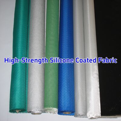 590 g/sqm 0.45 mm Thickness Silicone Coated Fiberglass Fabric for Thermal Insulation and Fire Barrier from -50℃ to 550℃