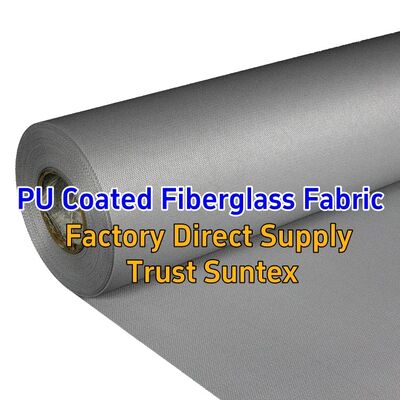 460 g/sqm 0.41 mm M0 Fire Resistance PU Coated Fiberglass Fabric for Fireproof Applications