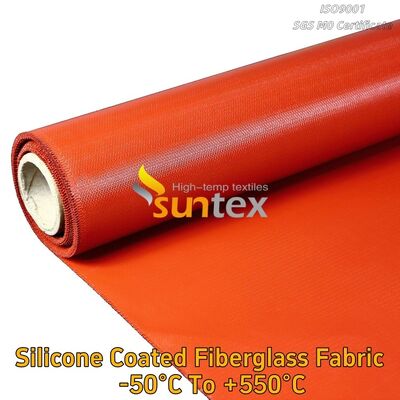 Heat Resistant E-Glass Fireproof Wholesale Double/Side Silicone Coated Fiberglass Cloth Fabric