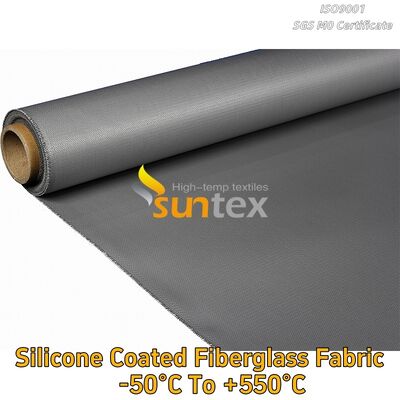 Fireproof Silicone Rubber Calcium Silicate Coated Impregnated Fiberglass Fabric Cloth