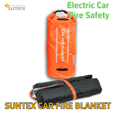 Direct Factory Supply Premium Large Area Silicone Fiberglass Fire Blanket for Car 