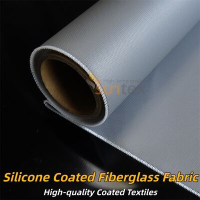Fire Retardant Silicone Coated Fiberglass Fabric with Temperature Resistance -50°C to 500°C and Alkali Free Properties