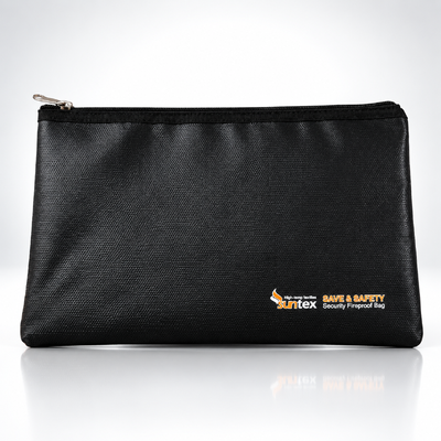 The Suntex fireproof and water-resistant document bag