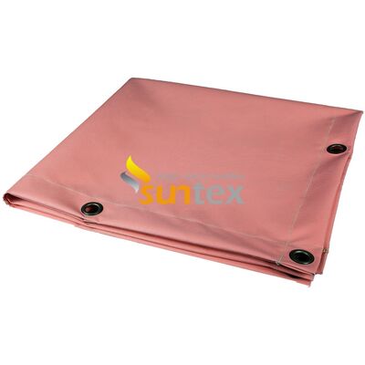 Fiberglass Welding Blanket, High Temperature Resistant Weld Spatter Protection Blanket