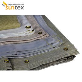 High Temperature Resistance Graphite Coated Fiberglass Cloth For Splash Protection And Heat Protection