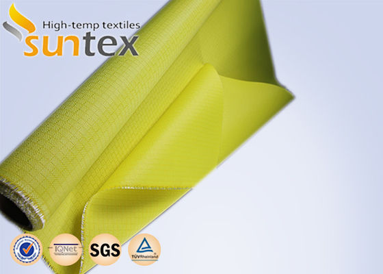 Fire Retardant PU Coated Waterproofing Fiberglass Cloth Fire Resistant Fabric