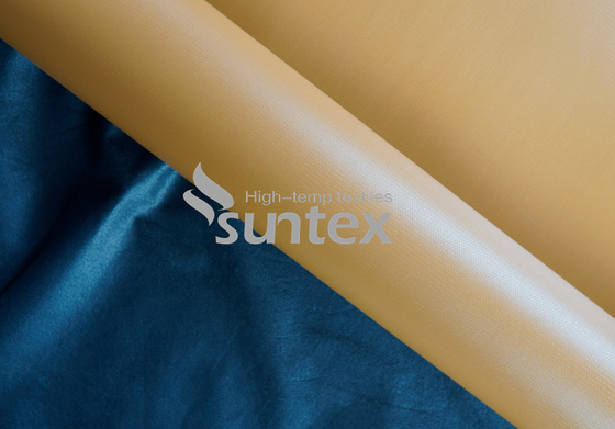 Gele Silicone Met een laag bedekte Glasdoek voor de Deken van de Noodsituatiebrand