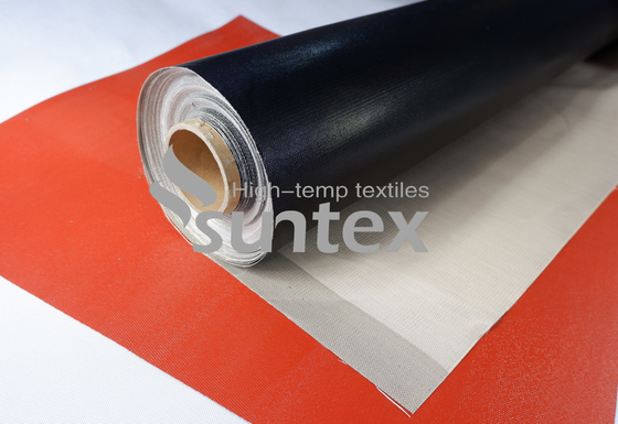 Doek op hoge temperatuur van de Weerstands de Ptfe Met een laag bedekte Glasvezel voor Industriële Gordijnen
