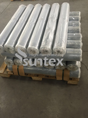 De hoge Flexibele die Stof van de Siliconeglasvezel in Hitteisolatie wordt gebruikt voor Thermische Isolatiedekking