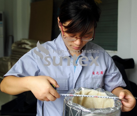 Van de de Stoffenglasvezel van de silicone het Rubber Met een laag bedekte Glasvezel van de clothFor Verwijderbare Isolatie Jasje en de Dekking op hoge temperatuur