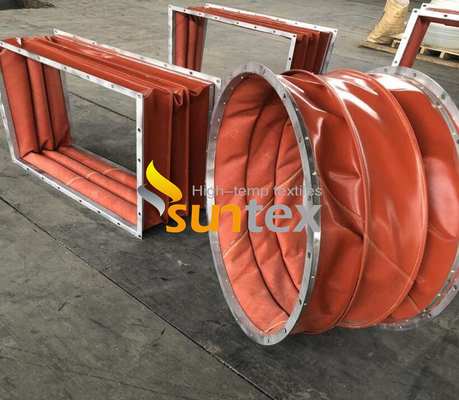 Bestand Zachte Grote Met een laag bedekte de Glasvezelstof op hoge temperatuur van het Grootte Kleurrijke Silicone Rubber voor Uitbreidingsverbindingen