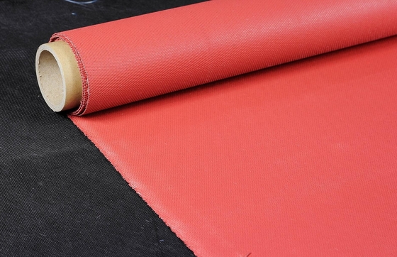 Van de de Vervaardigings de Silicone Met een laag bedekte Glasvezel van China doek op hoge temperatuur van de de Stoffenglasvezel