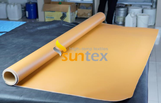 Vuurvaste Siliconedoek 1mm Silicone Met een laag bedekt de Doekbroodje van de Glasvezelstof