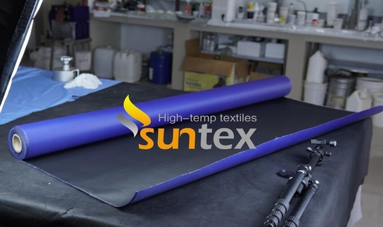 Pu van het Stoffen de Acrylsilicone Pvc Met een laag bedekte Doek op hoge temperatuur van de Glasvezelstof