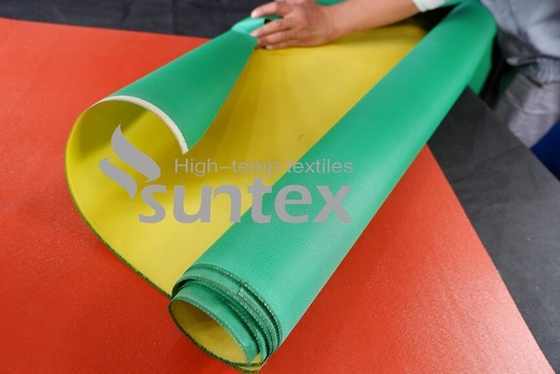 De Pu Met een laag bedekte Glasvezelstof bedekte Glasvezeldoek met een laag speciaal Op hoge temperatuur