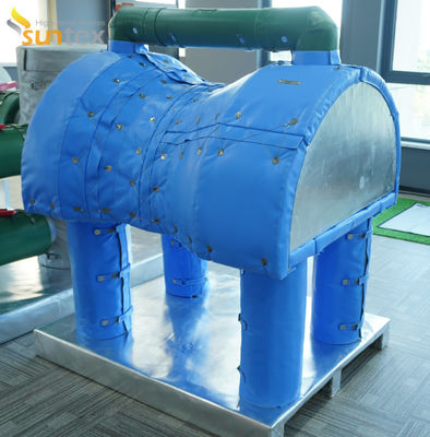 Gecoat met siliconenrubber, warmte-isolatieve stof, dikte 100 mm