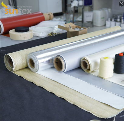 1000c het Bestand Materiaal op hoge temperatuur van de Kiezelzuurdoek voor Met een laag bedekte Glasvezelstof