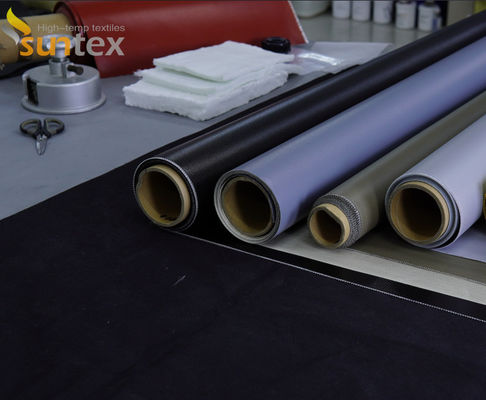 Vuurvaste Kleurrijke Silicone Met een laag bedekte Vuurvaste de Glasvezelstof van de Glasvezeldoek