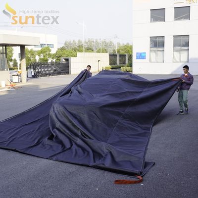 Suntex Car Fire Blanket with Easy Deployment and Two-Person Operation in Convenient Storage Holdall