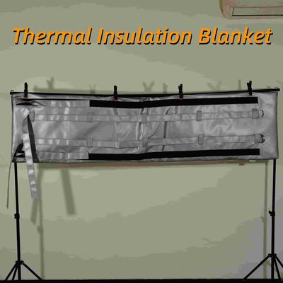 Fabriek Groothandel Afneembare en herbruikbare zachte warmte-isolatie houtdoek Hoogtemperatuur glasvezel isolatie jas