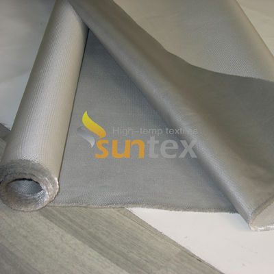 E Glas Geweven Siliconen Coating Stof Doek Twee Zijden Vuurvast Siliconen Rubber Gecoat Hittebestendig Glasvezelweefsel