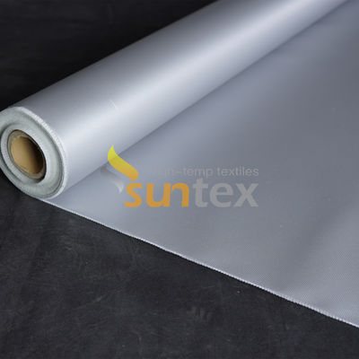 Dubbelzijdig glasvezelweefsel brandwerend hoge temperatuur thermische isolatie siliconenrubber gecoat stoffen doek