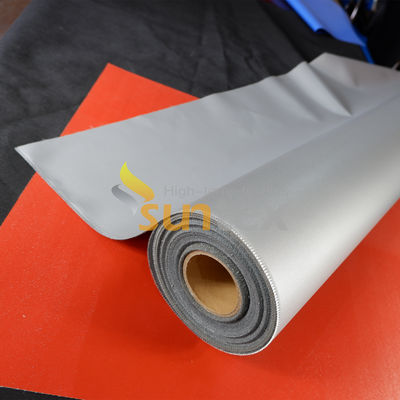 Grijze E-Glas Siliconen Glasvezelstof Brandwerend Hoge Temperatuur Thermische Isolatie Siliconen Gecoate Stof Doek