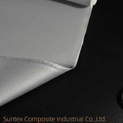 Witte, met siliconen gecoate glasvezelstof met hoge temperatuur, brandbestendige glasvezelstofisolatie voor brandpreventie