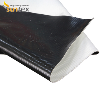 Grey Color Silicone Coated Fiberglass Fabric with Chemical Resistance and Roll Length Options for High Temp Protection