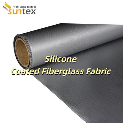 Alkali Free Water Repellent Silicone Coated Fiberglass Fabric with Temperature Resistance -50°C to 500°C for Electrical Enclosures