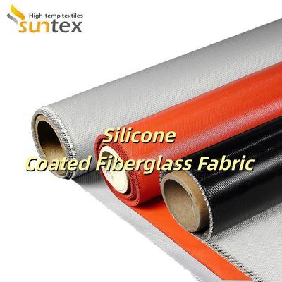 High Temperature Resistant Double Sided Silicone Coated Fiberglass Fabric for Fire Retardant Applications